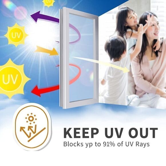 TWO ROLLS Window Daytime Privacy Window Film Helps Save Energy $$ - Picture 4 of 13